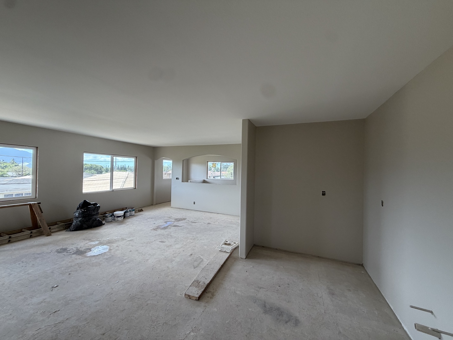 Open living space painting