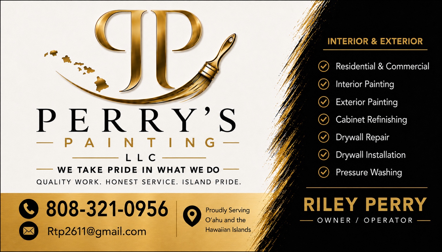 Perry's Painting LLC — Riley Perry, owner and operator